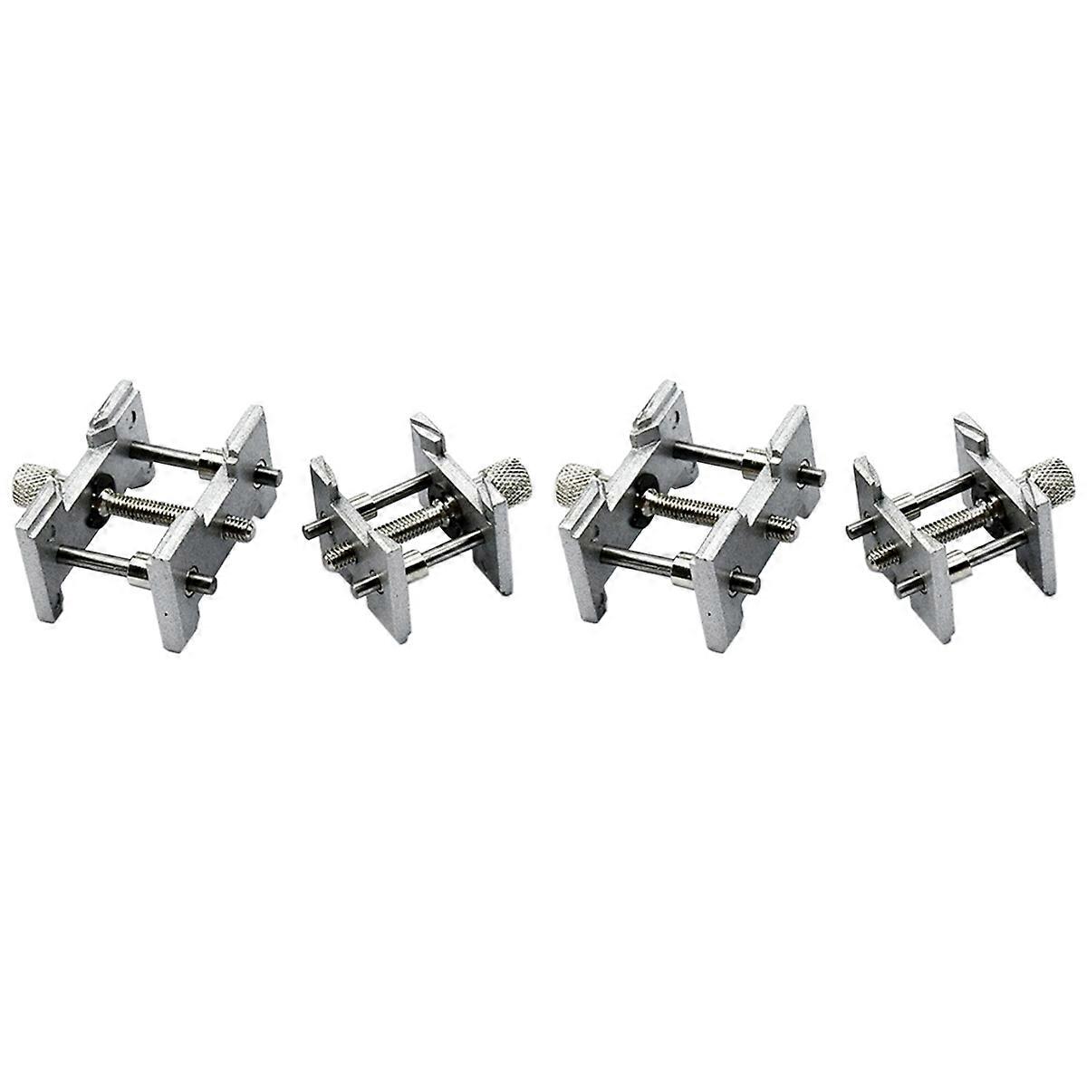 2 Set Metal Watch Movement Fixed Base for Watchmaker Repair Tools