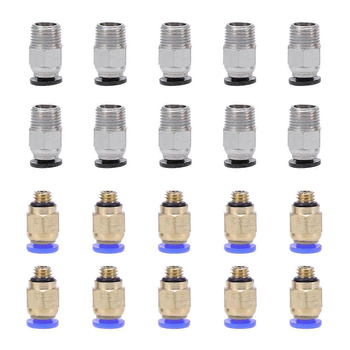 Pneumatic Straight Connector Use PC4 M10 Fitting For 3D Printing 20Set