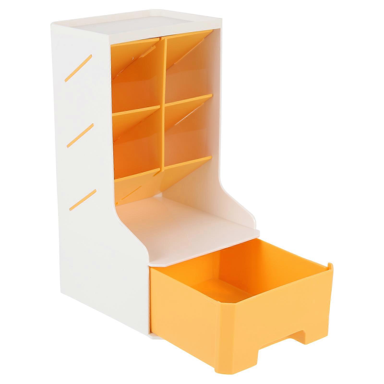 Slanted Drawer Organizer Inclined Pen Case For Office Study Rectangular PP Material Desk Tidy 1Pack