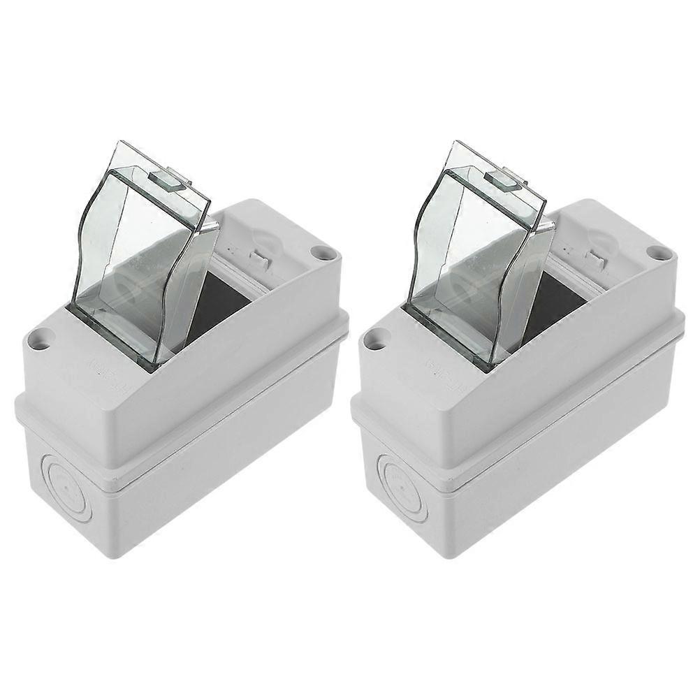 Light Concealed Distribution Box Enclosure Box Consumer .7X3.6X2.2in High Temperature Resistance 2Pcs