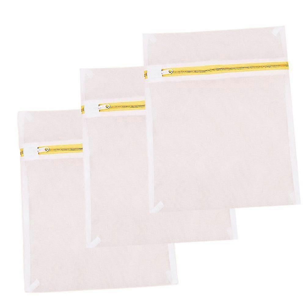 3 stk undertøy vaskepose Klesvask Mesh poser vask plaggpose fin vaskepose delikater vaskepose