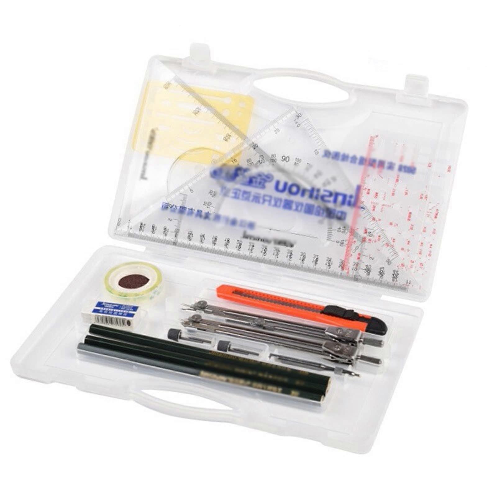 Compass for Geometry, Mechanical Drawing Tool Set, Compass for Geometry Drawing Tools, Protractor