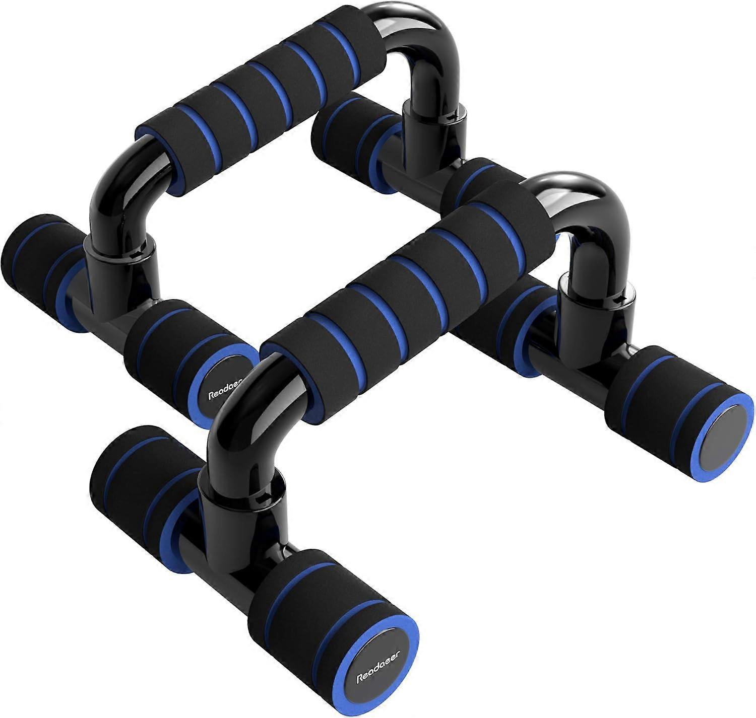 Pushup Bars Stands Handles Set for Men and Women Workout(Blue)