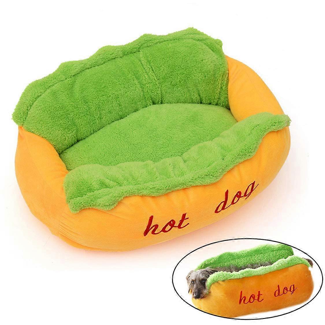 Pet Dog Bed Warm Kennel Washable Removable Cat Nest Sofa for Small and Medium Pets in Soft Fabric
