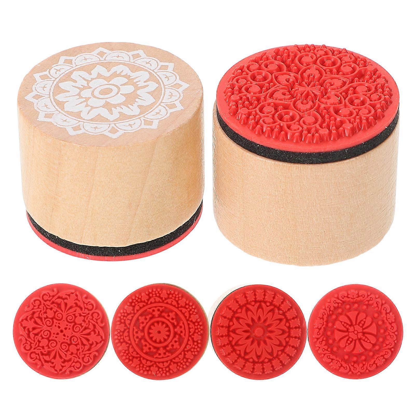 6pcs Wooden with for DIY Crafts, Scrapbooking, Card Making, and Creative School Projects