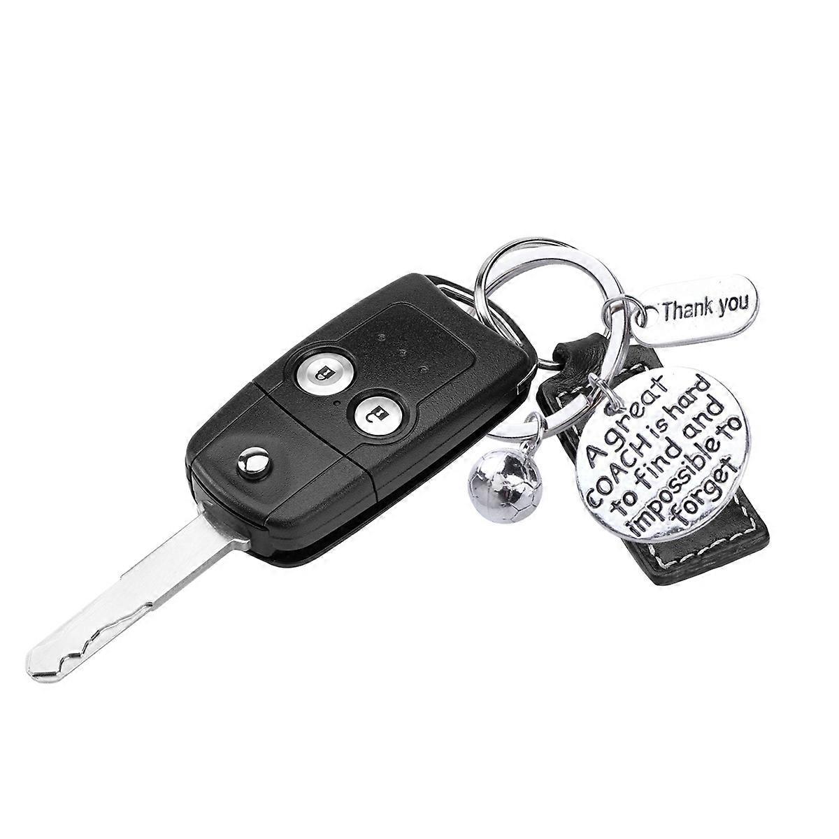 Football Key Rings Metal Keyring School Theme Organizes Keys Everyday Use 5.2x2.5x0.1cm 1Pc