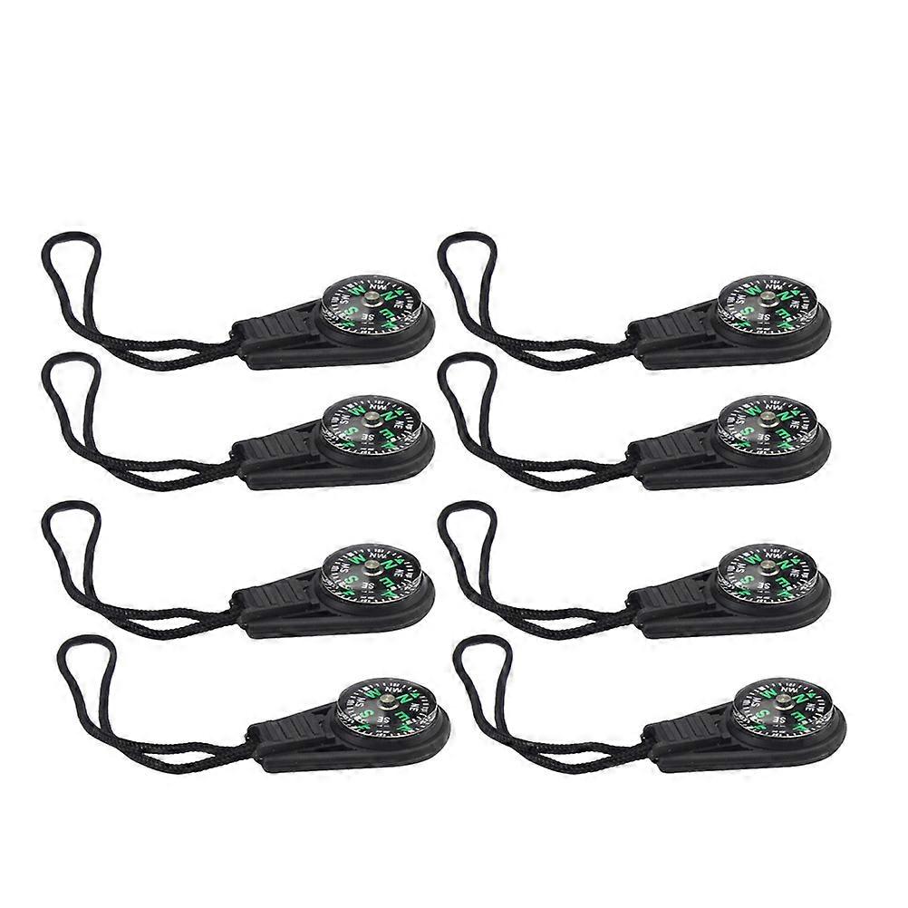 Hanging Mini Compass Keychain Direction Finding Color Square Shape for Survival Situations 8Pcs
