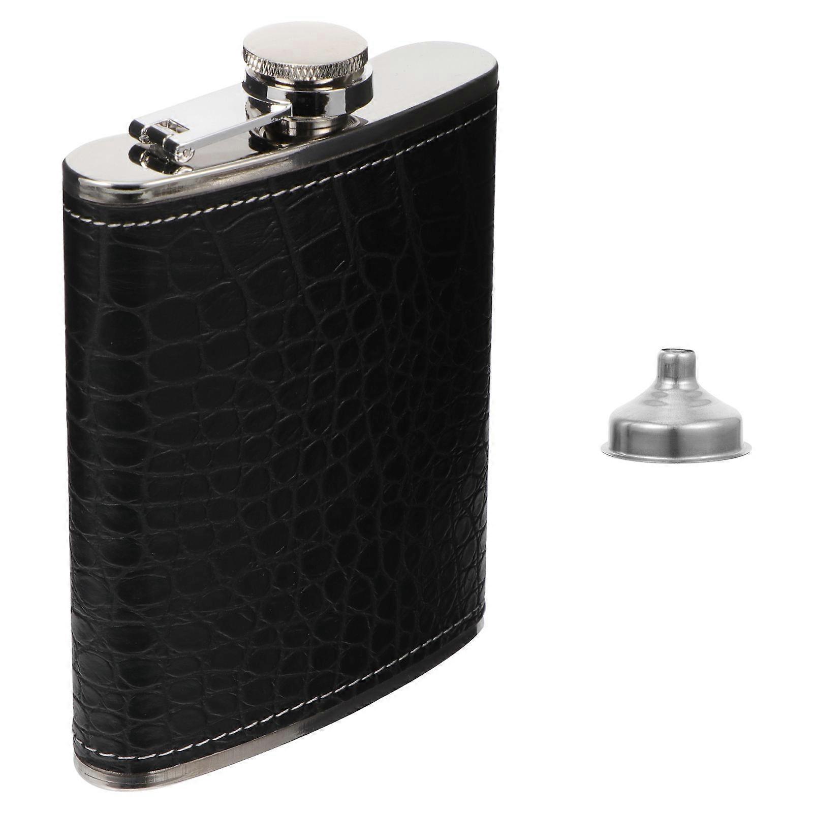 Retro Outdoor Flask Alcohol Flask Classic Look Camping 13.6x9.6x2cm 1 Set