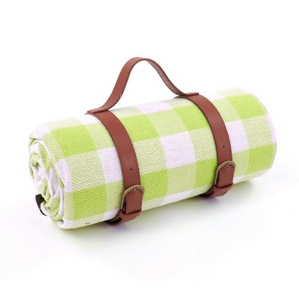 Outdoor picnic blanket Picnic blanket with leather straps, camping, beach mat (Color 4) 1 x 1 cm (Square) Color 4