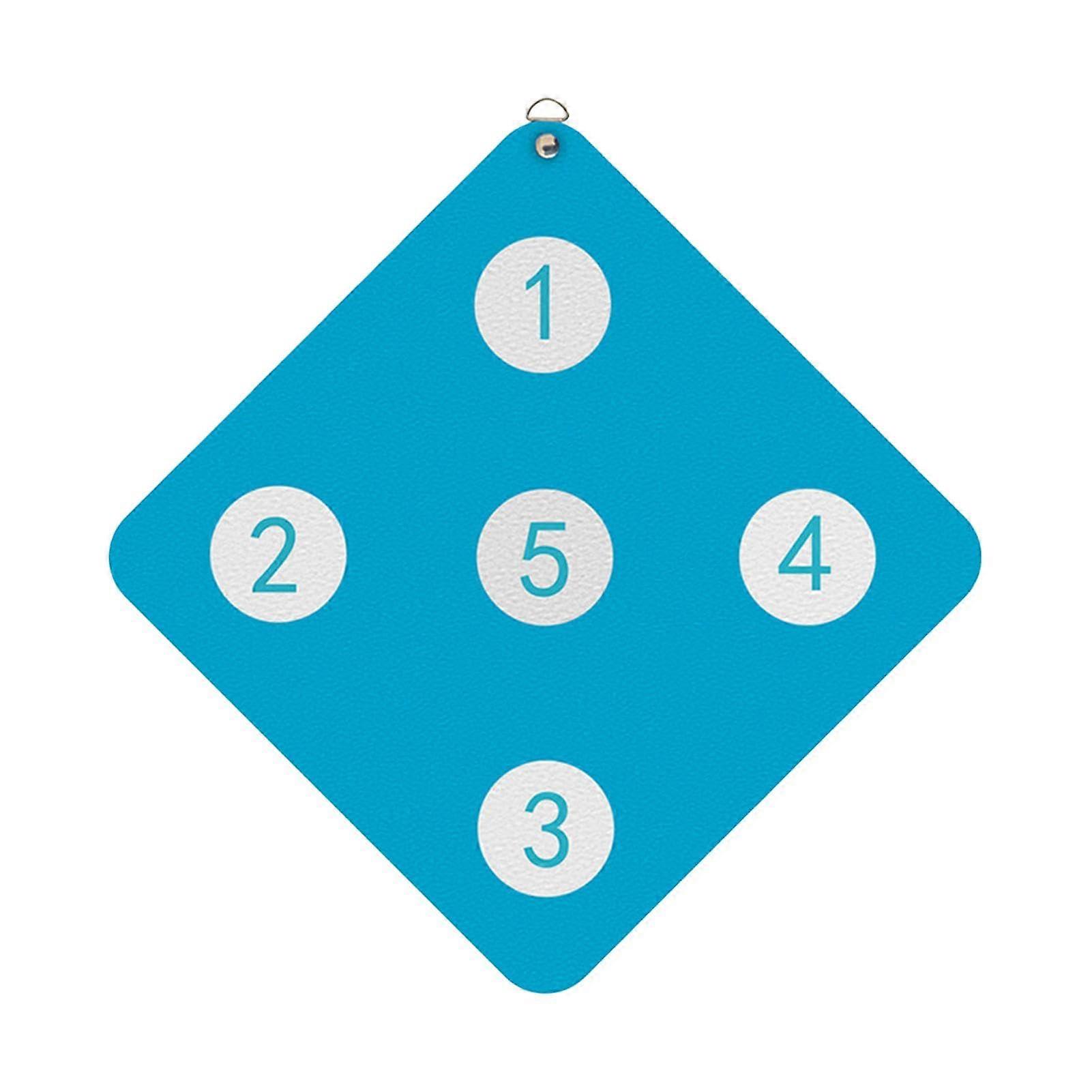 Fencing Target Practice WallMounted Fencing Training Target 33x33 CM 12.99x12.99 Inches Five Practices Board Lake Blue