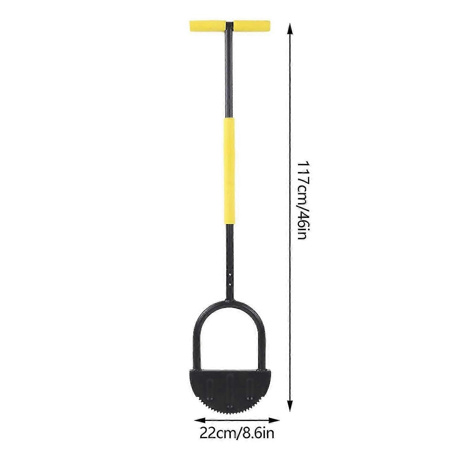 Half Moon Lawn Edger High Hardness Simple Cleansing Carbon Steel Manual Trimming Shovel for Garden Zoo