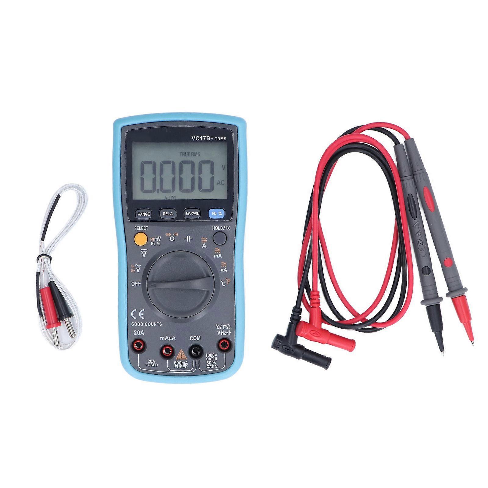 Digital Display LCD Multimeter Automatic Range Current Voltage Capacitance Resistance Tester