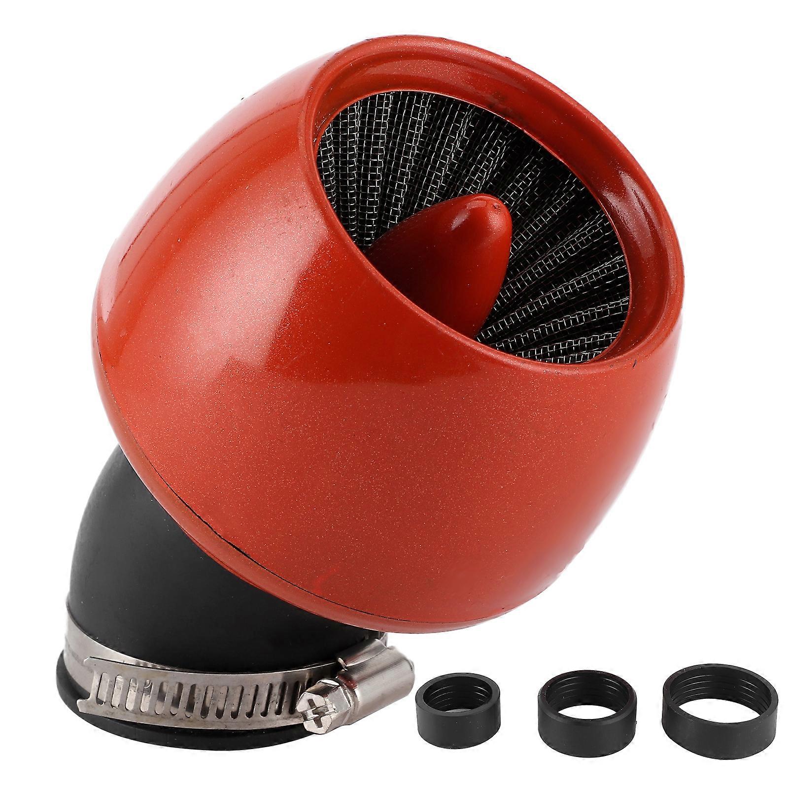 Motorcycle Intake Filter Washable Reusable Air Cleaner Universal for 1.1‑1.9in Inner Diameter Pipe