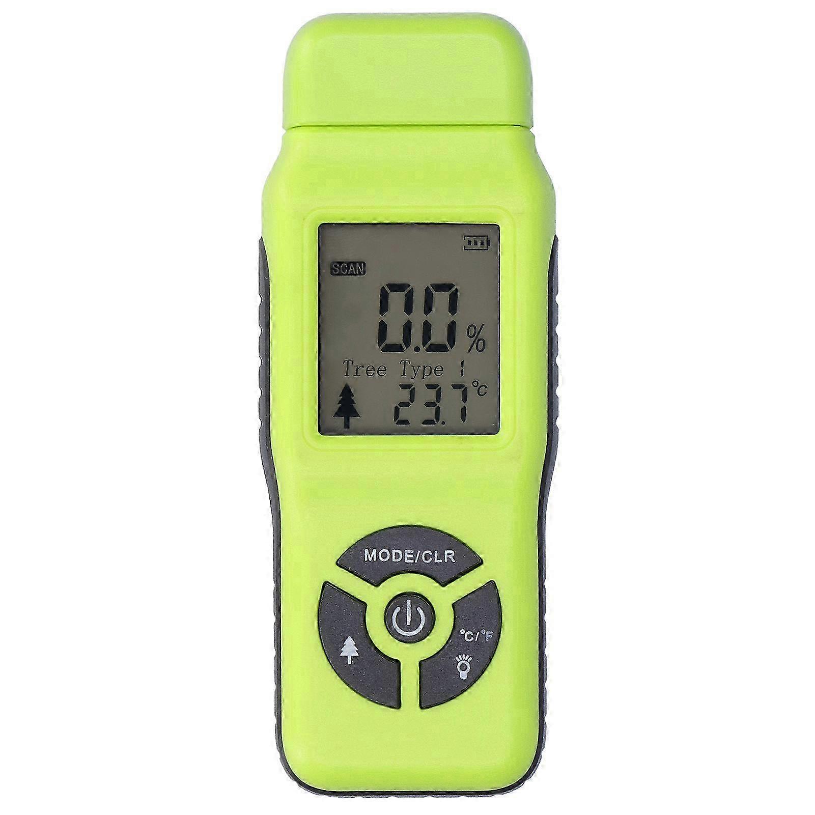 Digital Moisture Tester  Hand-Held LCD Wood Timber Humidity Detector AccessoryGreen SZRH A-K