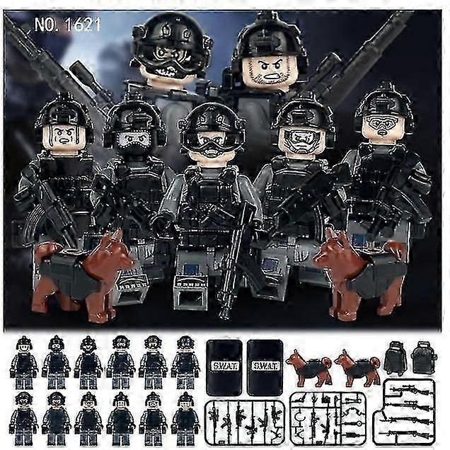 New version Special Forces Children's Small Particle Assembly Block Toys Military Doll Models and Weapon Kits