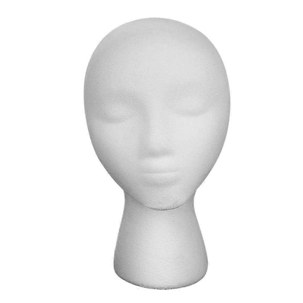 White Female Mannequin Head for Wig Display and Hair Styling, MultiPurpose Holder, 1pc