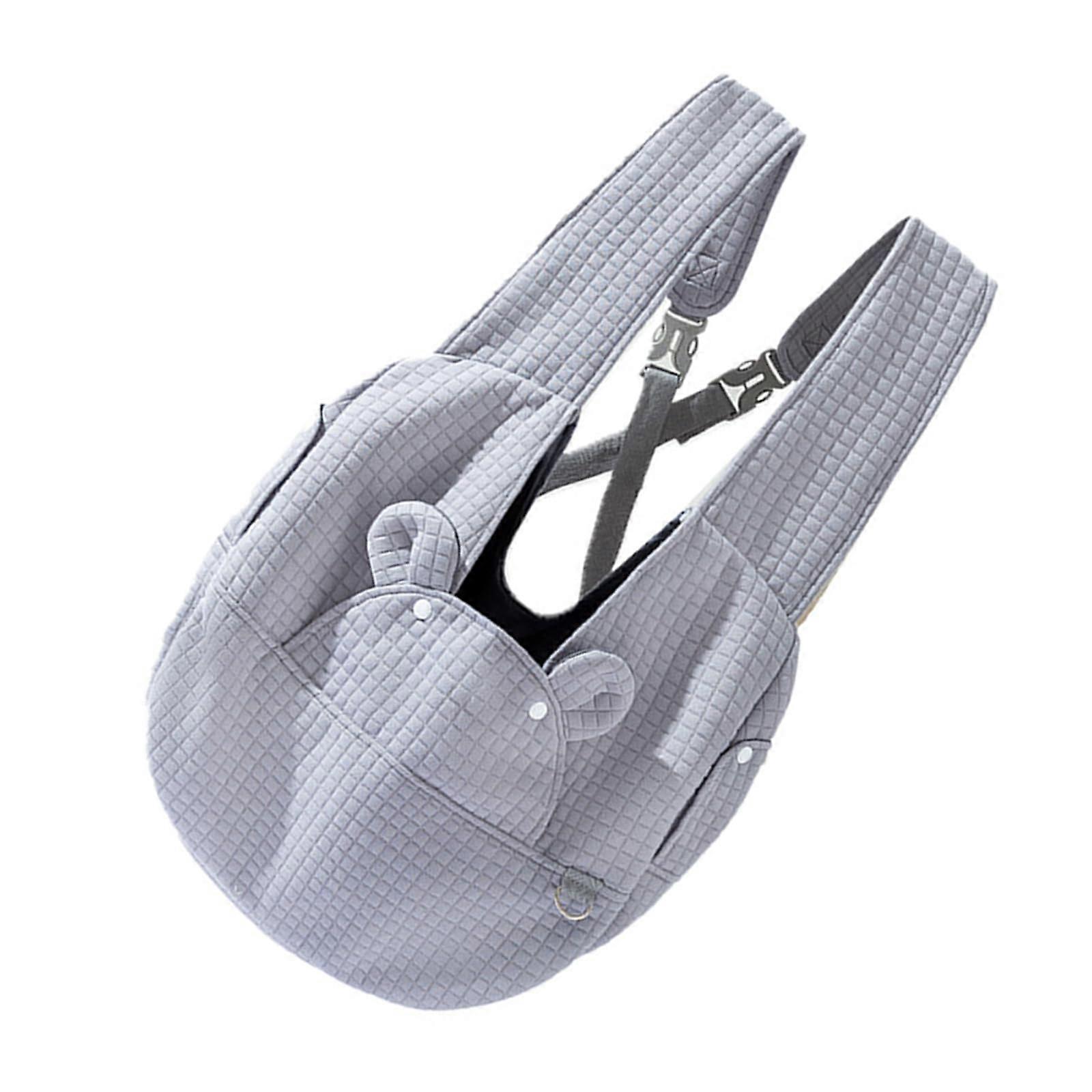 Outdoor Pet Carrier Bag, Breathable and Spacious Design, Comfortable Shoulder Strap for Small Animals, Gray