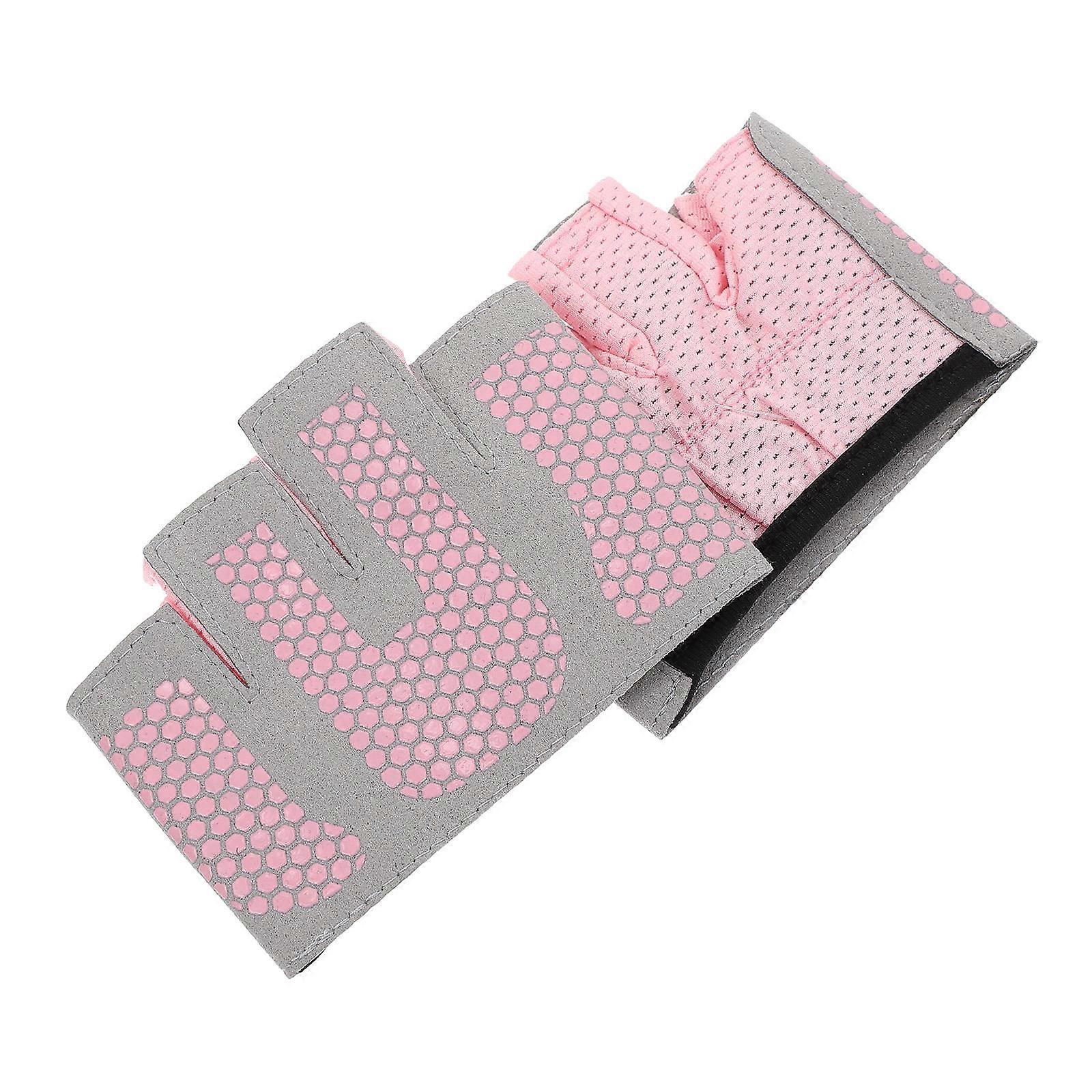 Non-Slip Yoga Gloves Half Finger Hand Protector with 2Pcs for Fitness