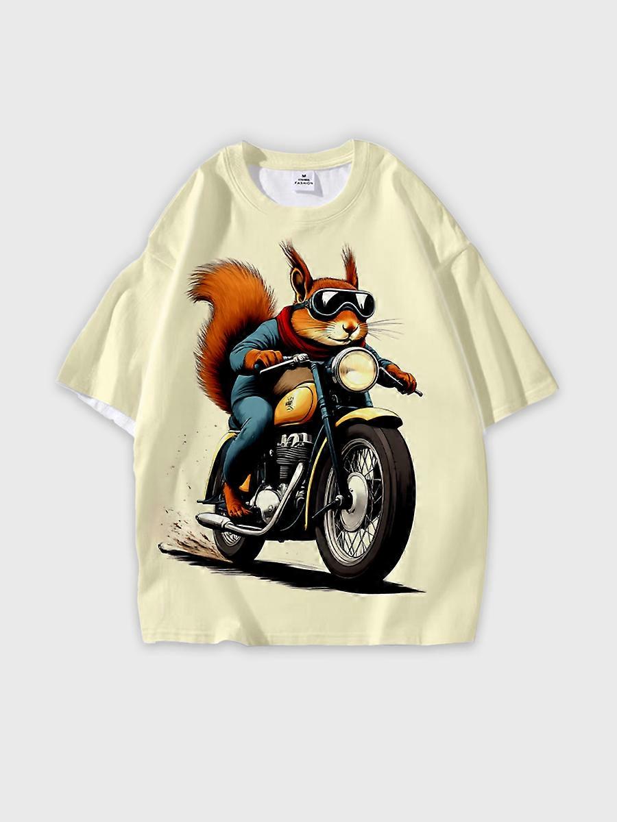 T-shirt round neck Pattern loose short sleeve JW2934