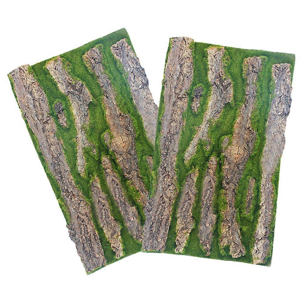 Reptile Wall Background Fish Tank Backdrop Bark Material Rectangular Shape Easy Placement 1Pack