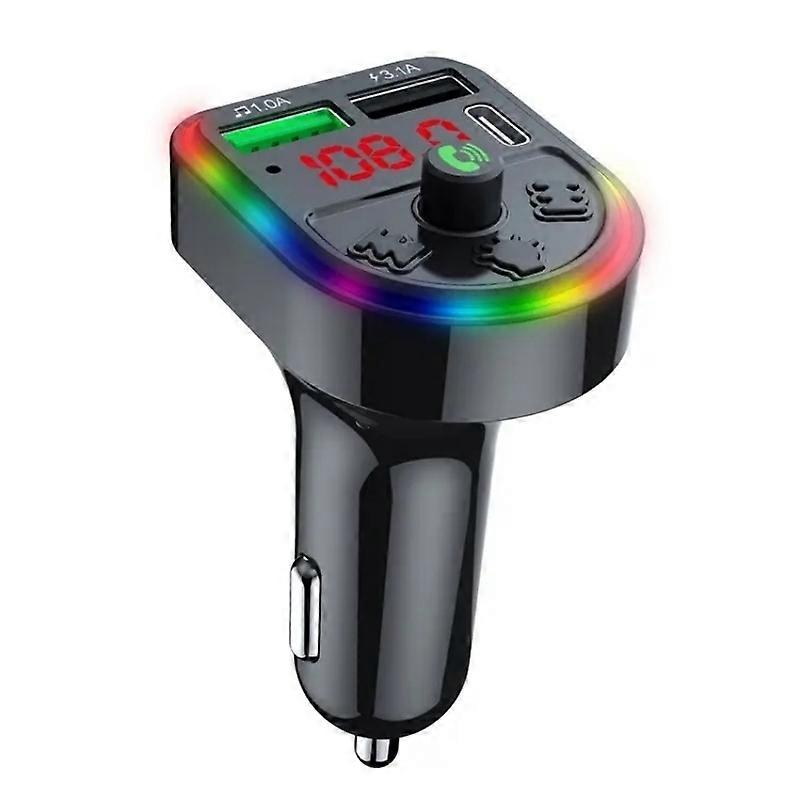 Car Bluetooth Handsfree Call FM Transmitter MP3 Music Player F21