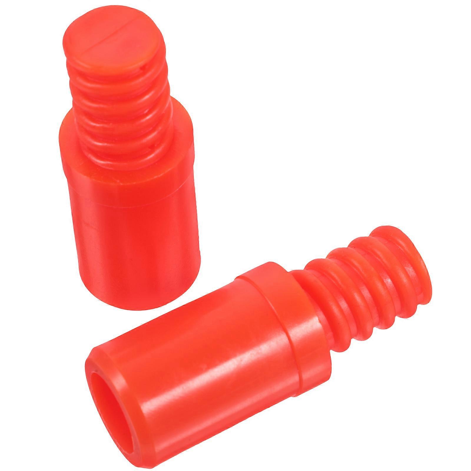 Plastic Threaded Handle Tip Household Users Durable Cylindrical 2Pcs