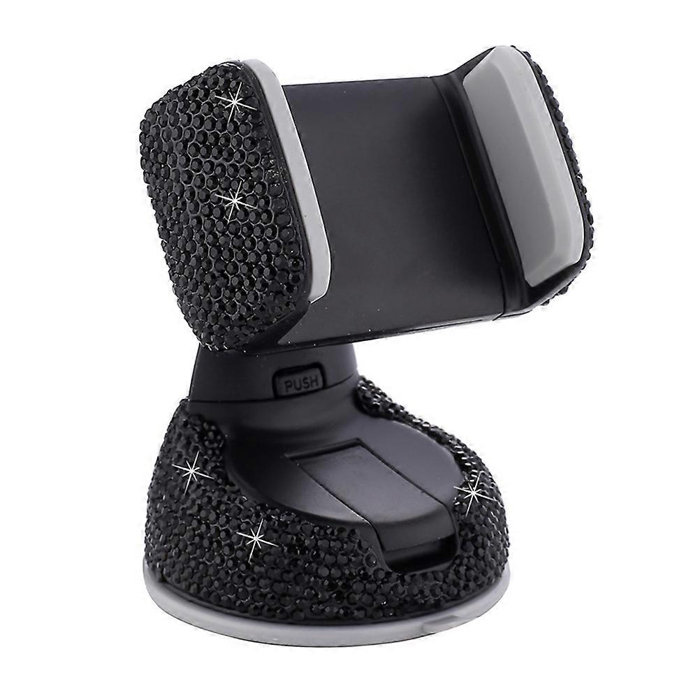 Bling Adjustable Car Phone Holder Mount for Dashboard Scratch Resistant, Universal Fit for All Smartphones, Secure Driving & Navigation Support