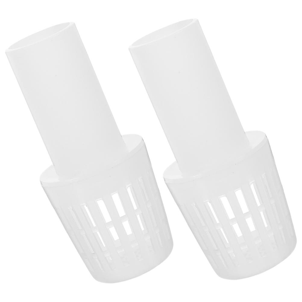 Drain Valve Strainer Pool Filter Replacement Swim Pool Filter Drain Valve Strainer White 9.50X5.00X5.00CM Water Filtration 2Pcs