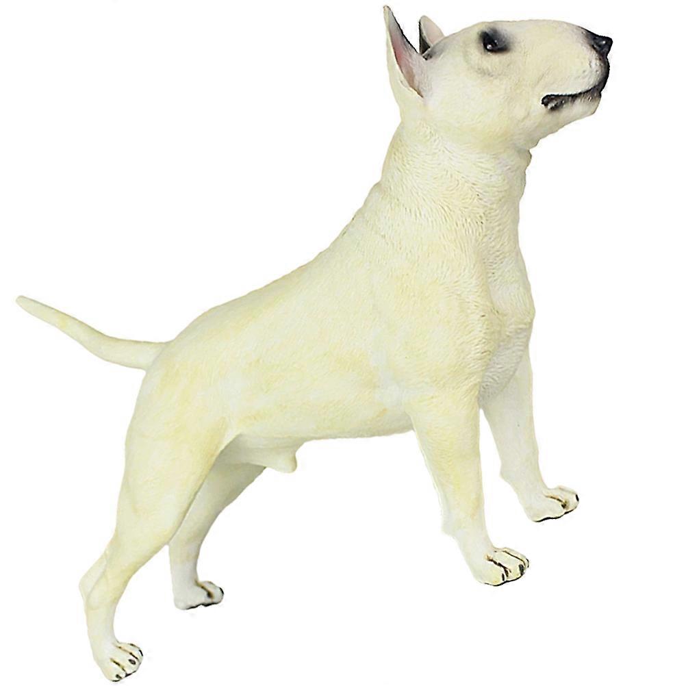 Bull Terrier Dog Model Standing Puppy Statue Simulation Fake Dog 1 Piece