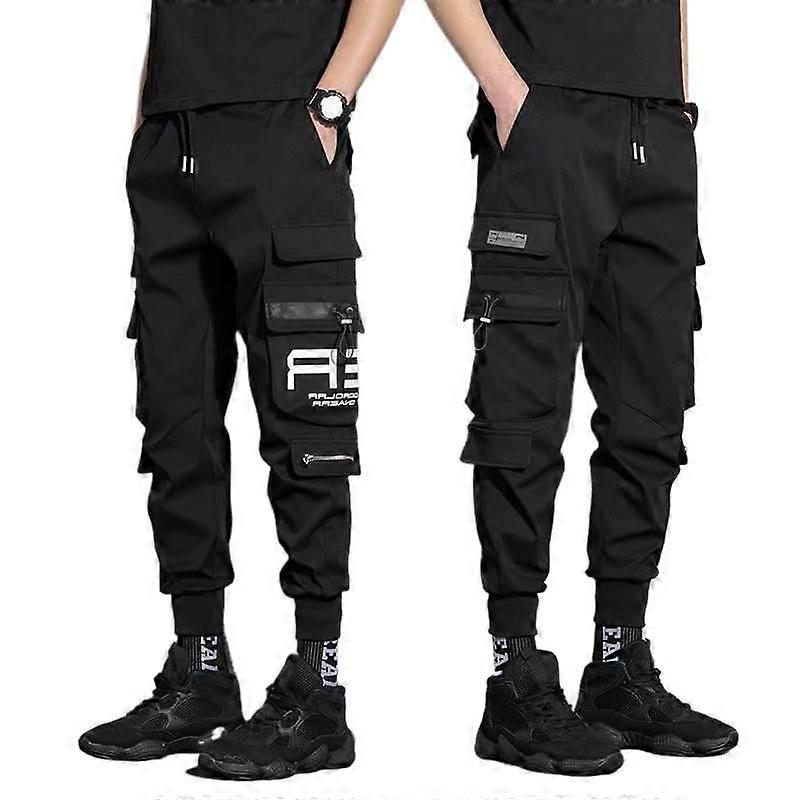 Functional Multi Pocket Cargo Pants Men Spring Autumn New Arrival Cuffed Loose