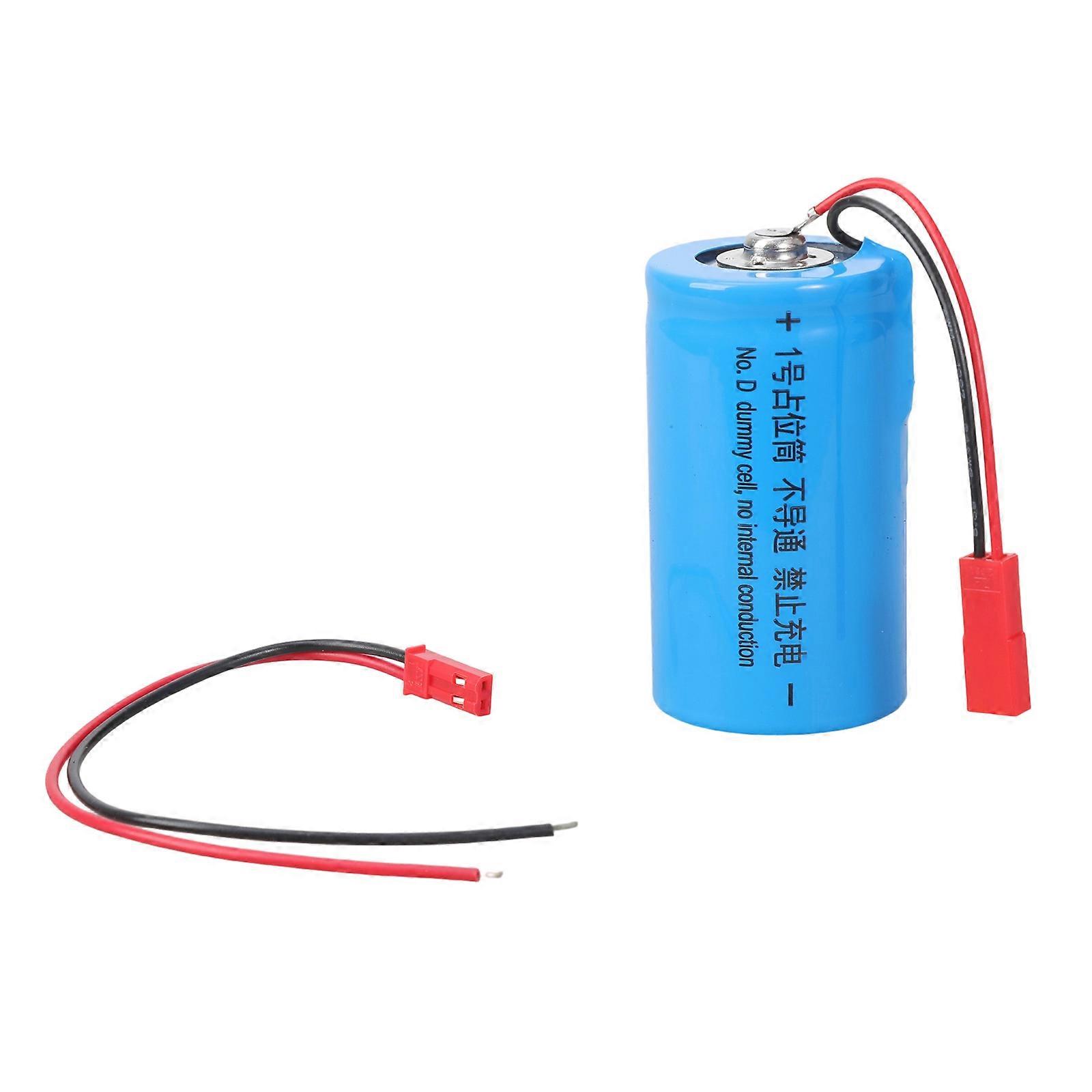 No.D Dummy Battery Replacement Placeholder With JST Input Wire Compatible for Various Electronics Gas Heaters Flashlights Multicolor