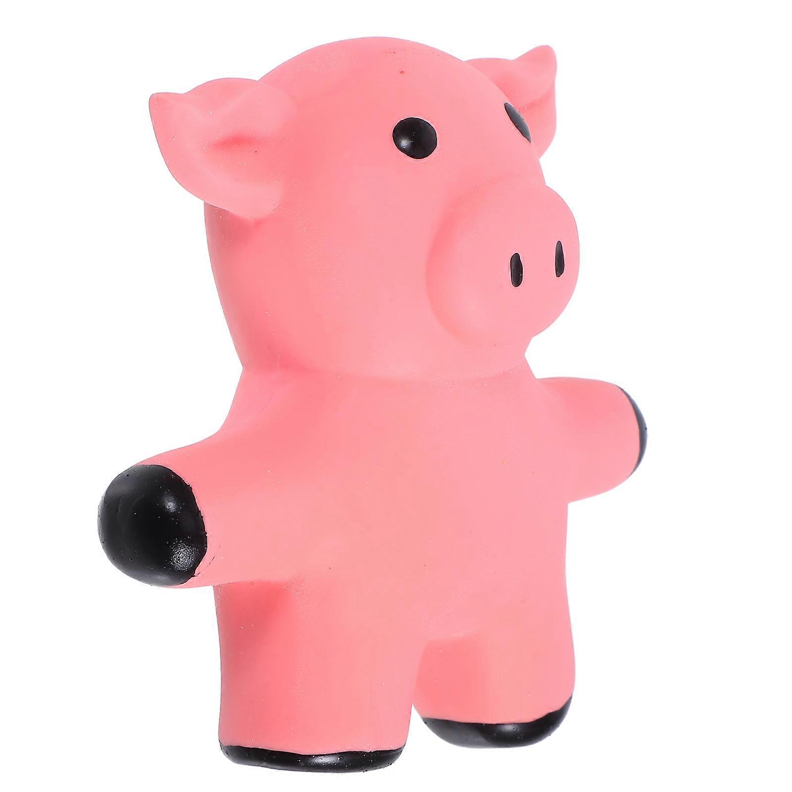 Pig Shape Dog Squeaky Chew Toy with Squeaker for Playtime and Teething Relief – Durable Puppy Molar for Active Dogs