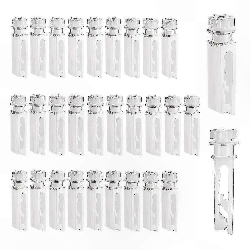 White Replacement Stems for Vertical Blinds, 30 Pack