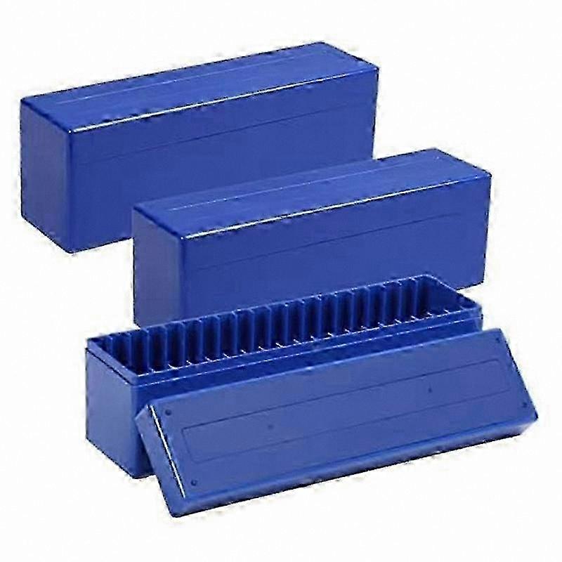 Plastic Coin Organizer Boxes, 3-Pack Storage Cases with 20 Slots for Coin Slabs (Boxes Only)