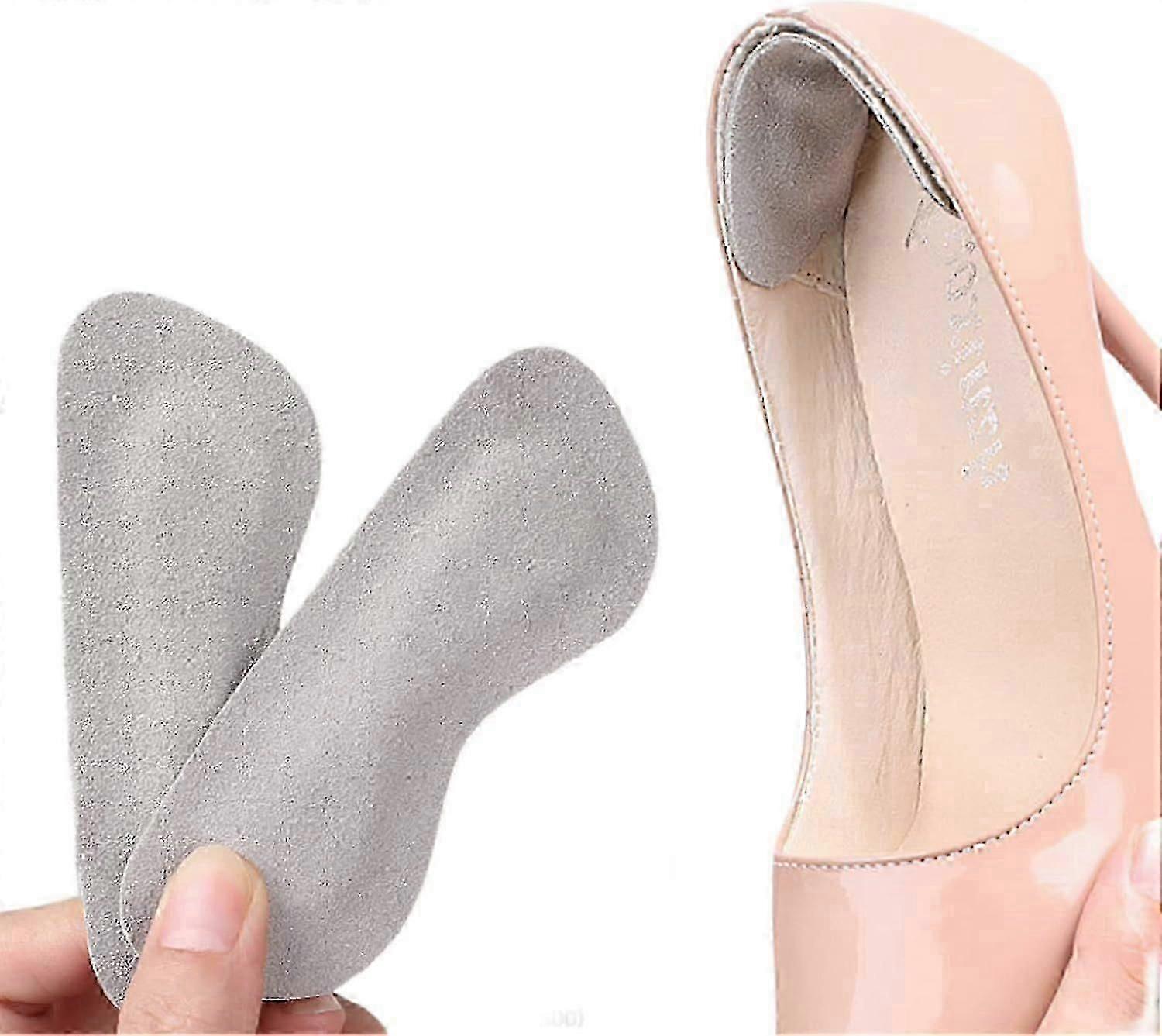 Grey Heel Pad Inserts - 3 Pairs for Loose Shoes & Extra Comfort