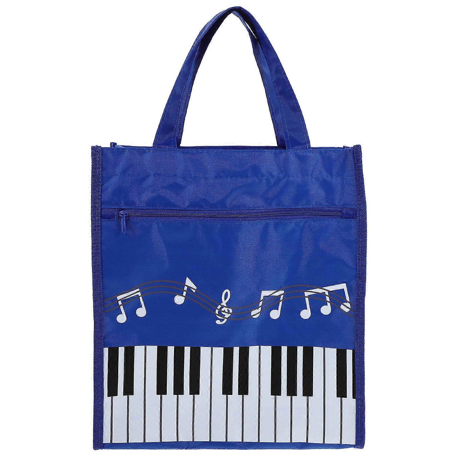 Music Bag for Women – Large Capacity Piano Book Storage with Handle, Lightweight & Portable Organizer with Chic Pattern Design
