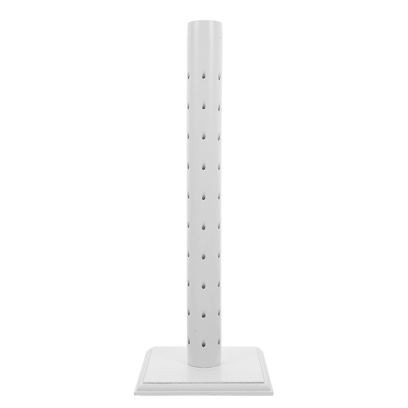 Wooden Adjustable Cake Pop Stand White Birthday Dessert Stand for Versatile Usage and Storage Use