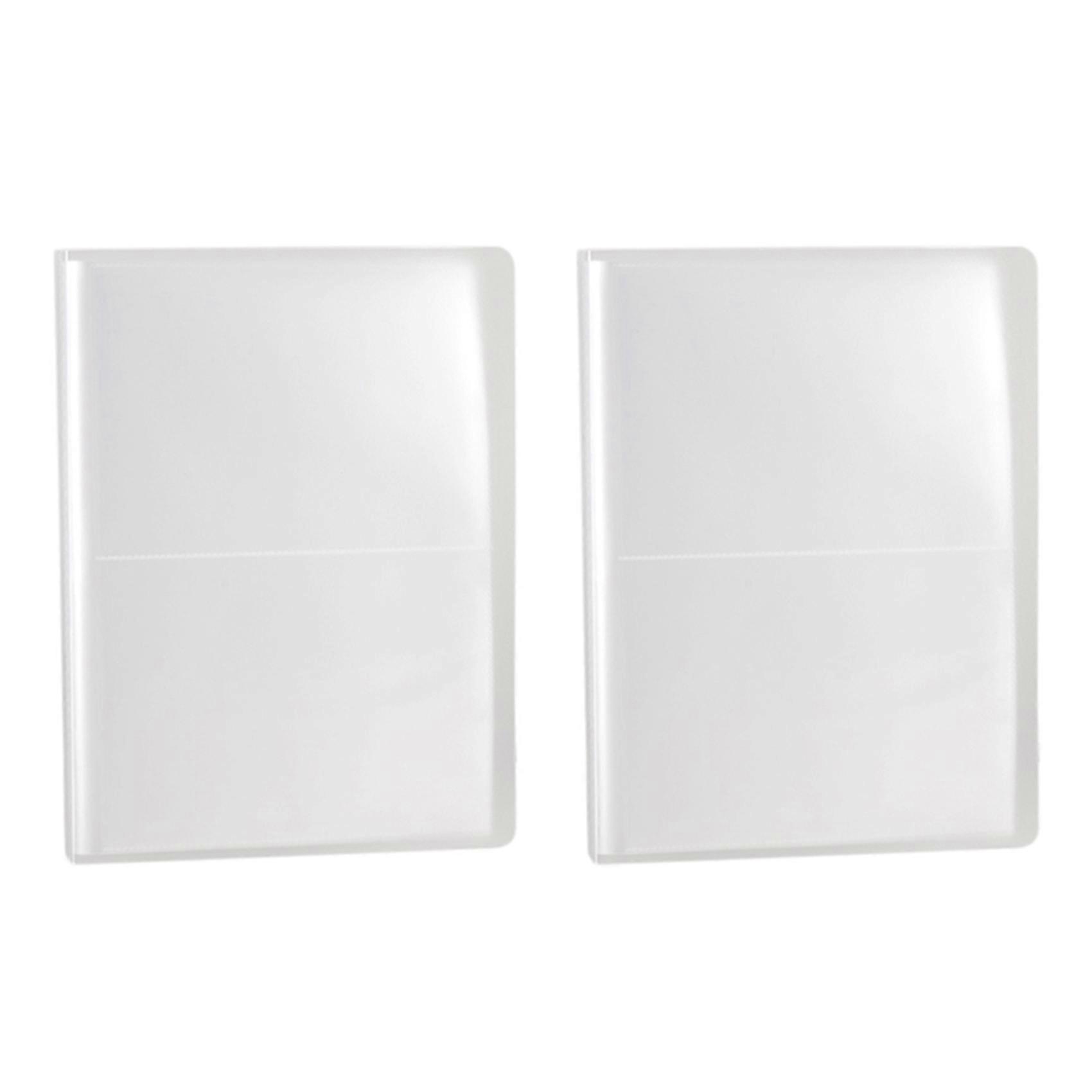 2X PP Pure Frosted Simple Cover Transparent Insert Type 5R 7Inch PP Photo Album/Postcard Book Write