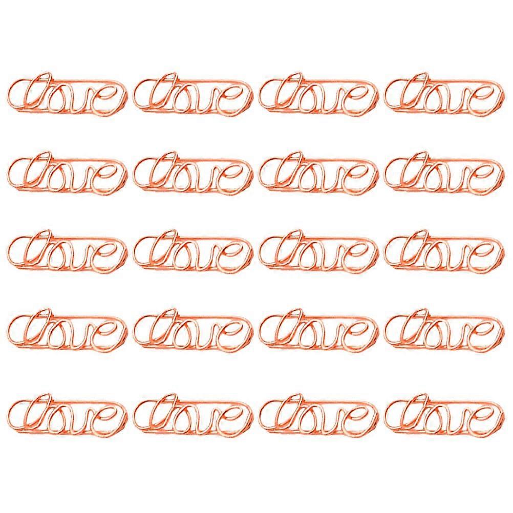 Golden Metal Note Clips for Fixation and Reusable Iron Memo Holders 20 Pieces