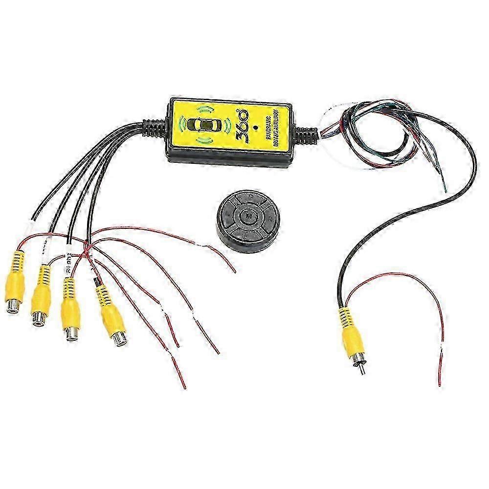 4To1 Car Panoramic 360 Camera Video Reversing Switch Box Car Blind Spot Camera Video Switch Box Wir 2025