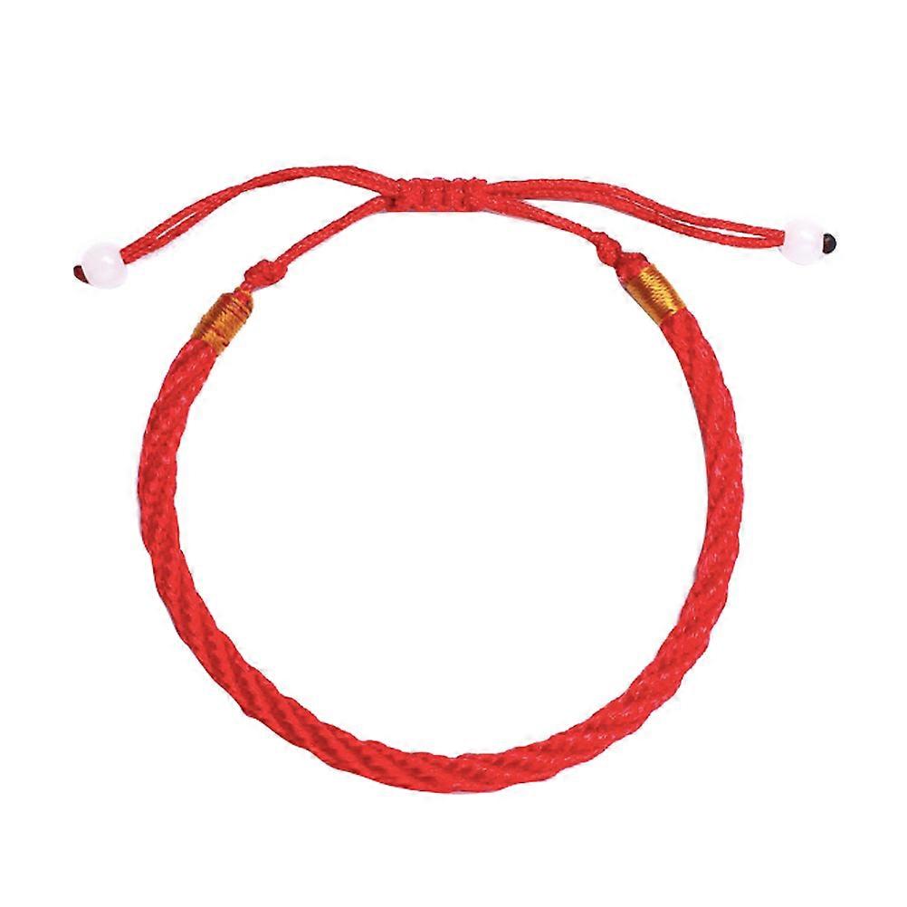 Red Weaved Bracelets for Couples Made of Rope Elegant Design Durable Comfortable Easy to Match with Clothes 12pcs