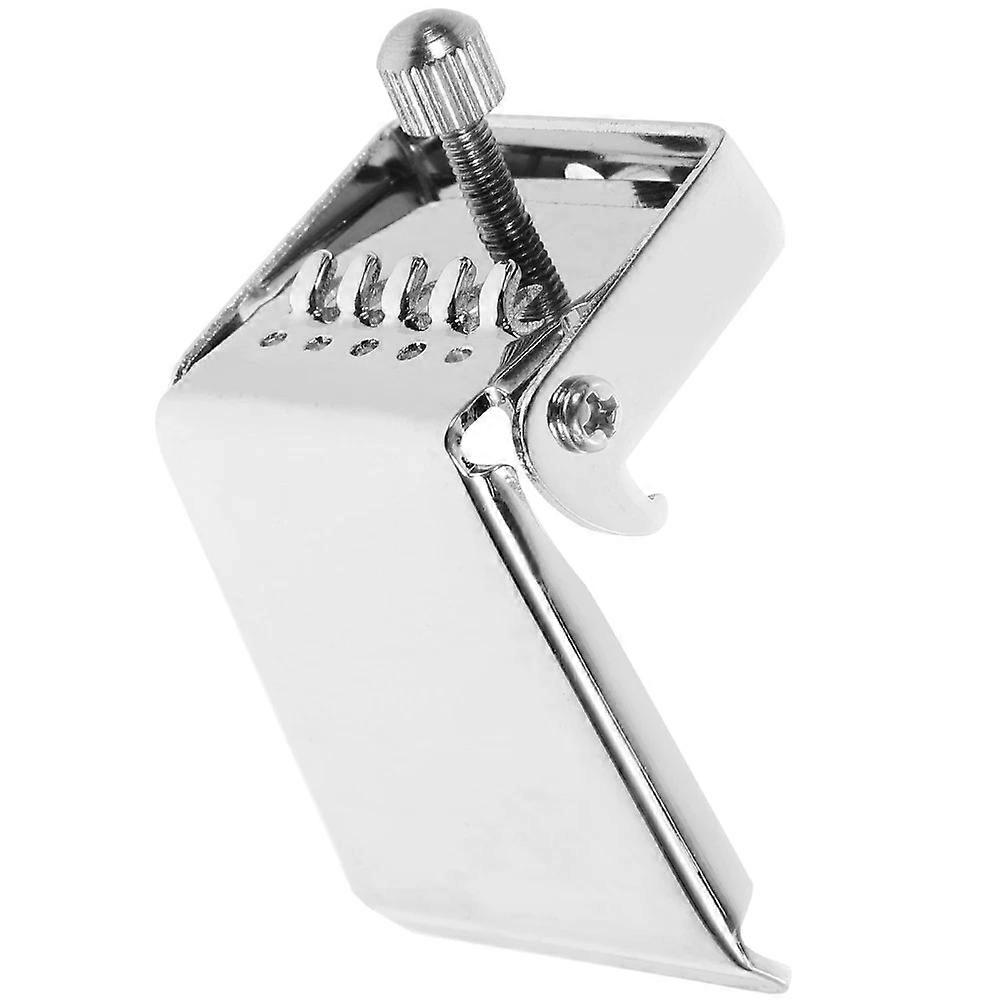 Plated Tailpiece Replacement Accessory, 5 String Banjo Parts, Durable Metal, Easy Install