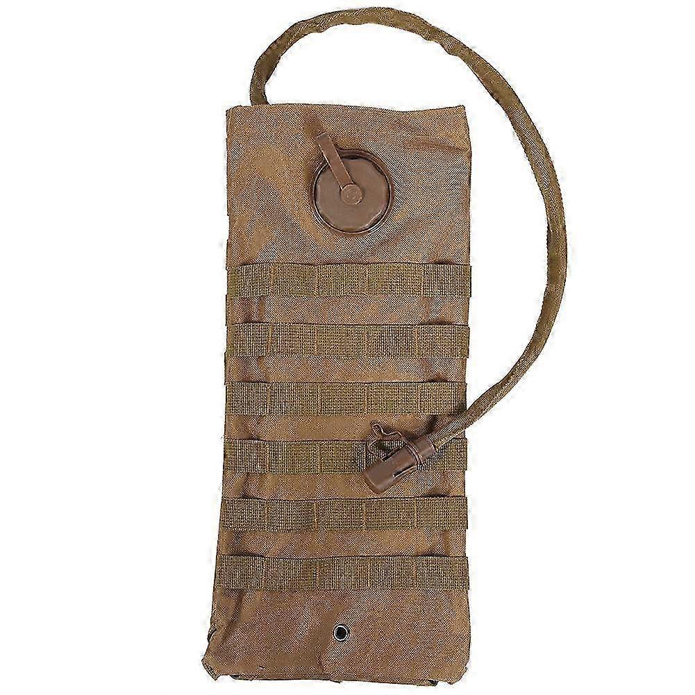 Hydration Bladder with Quick Release Tube - 2.5L Backpack Reservoir with Large Opening in Khaki Color for Outdoor Adventures