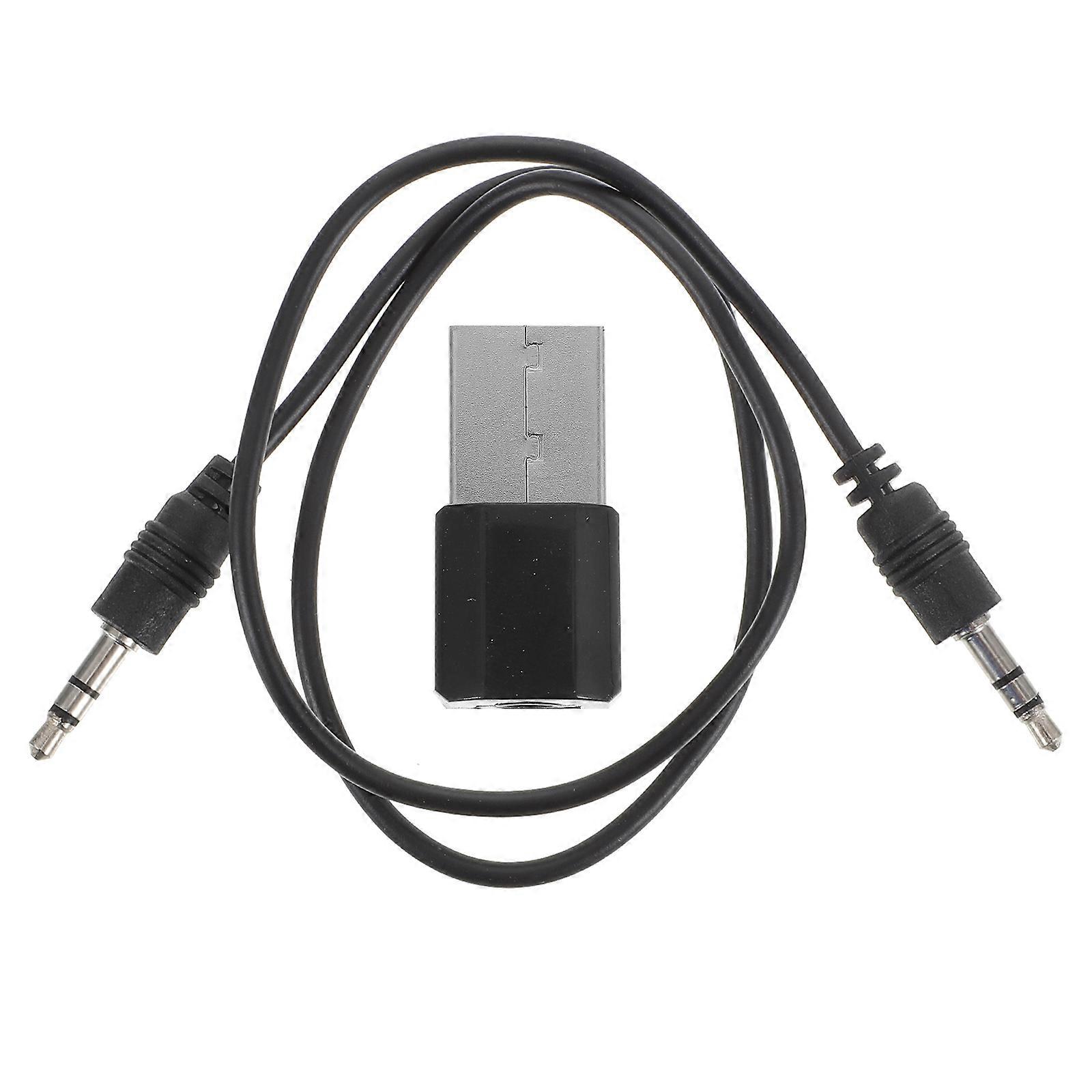 3.5mm Aux Wireless Audio Receiver Adapter For Home Use Compact Design Black 1Pack