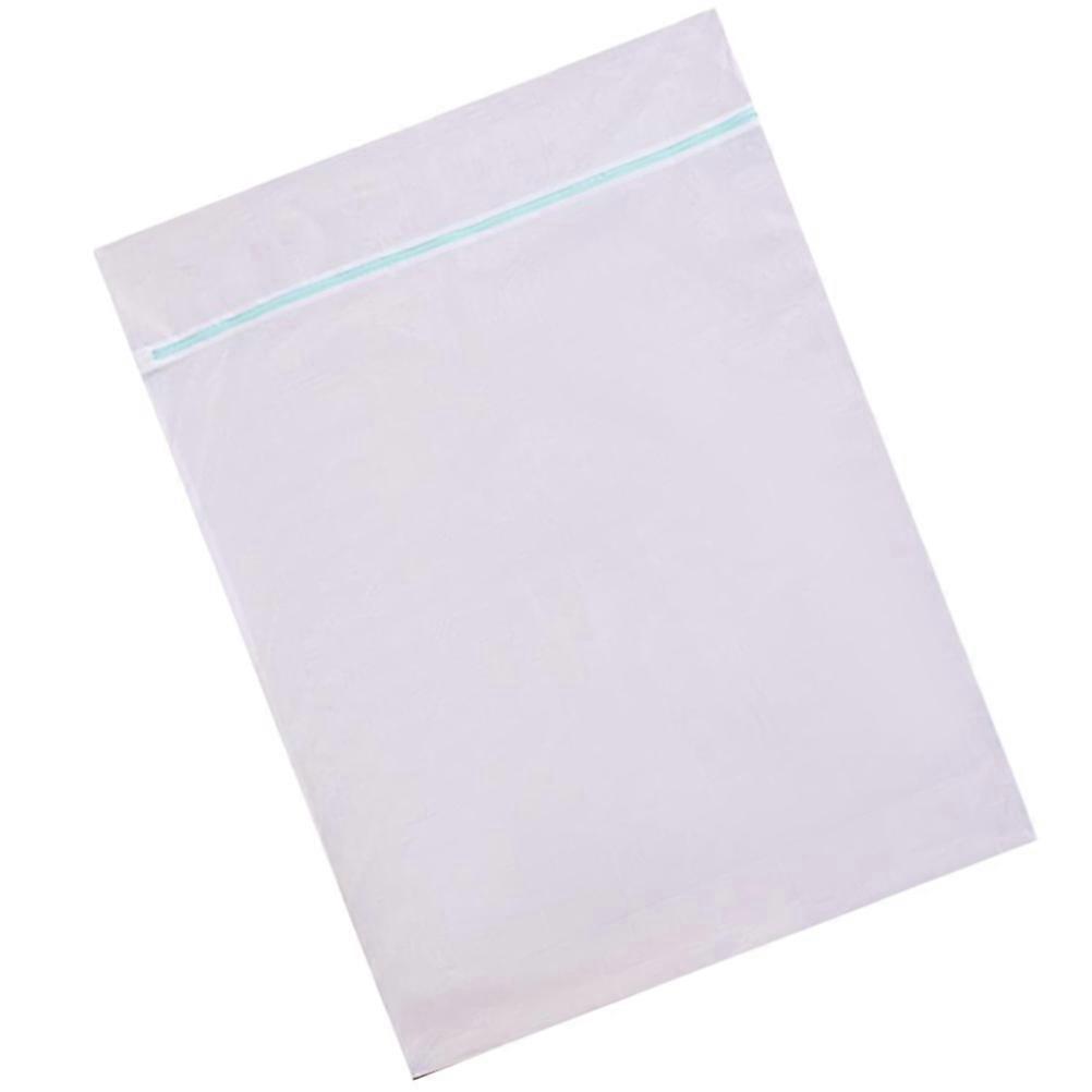 All-Mesh Storage Bag For Clothes Storage In White Color Rectangular Shape With Washing Protection 1Pc
