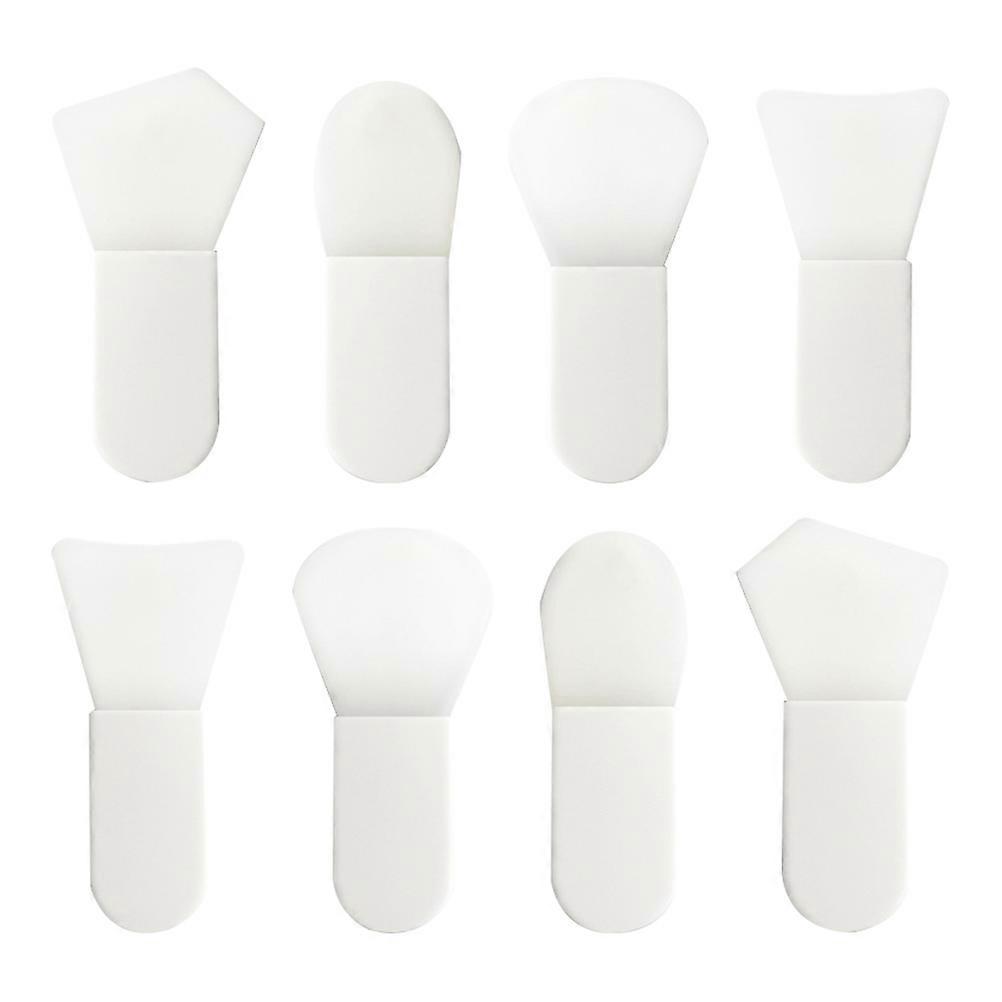8Pcs Silicone Tools with Short Handle for Home Beauty Salon and Dormitory