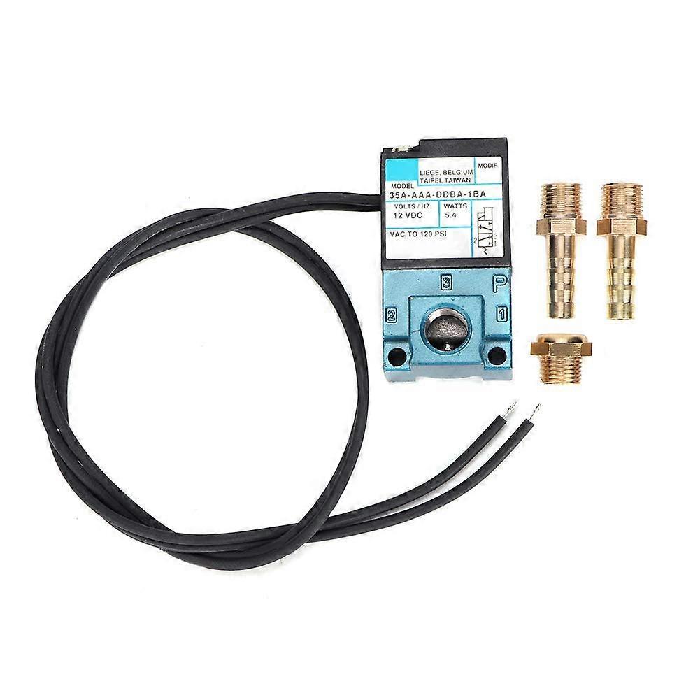 3 Port Mac Valve Electronic Boost Control Solenoid Valve DC12V 5.4W Brass Barb Fittings AAa DDBa 1BA