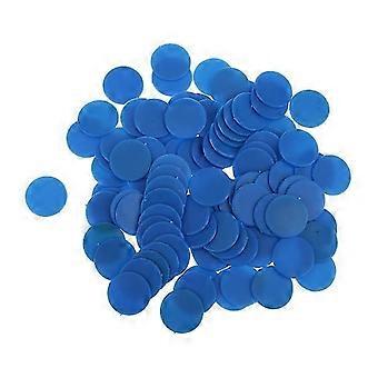 Contadores de Jogo de Tabuleiro de Plástico Opaco 10x100x Tiddly Winks Numeracy Blue