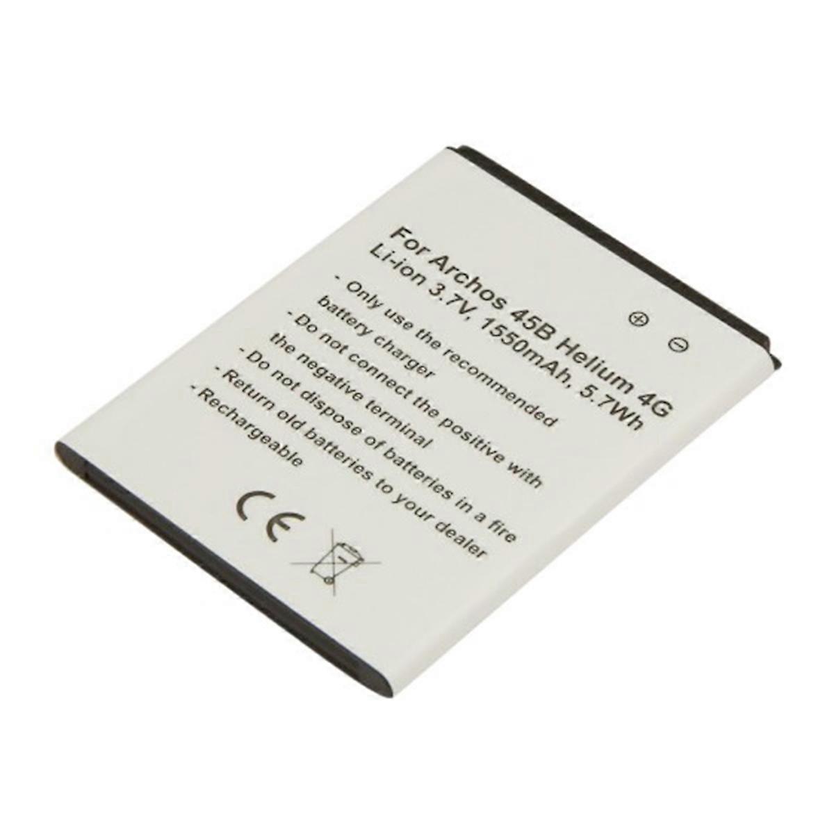 Avizar Battery for Archos 45 Helium / 45b Helium 4G Smartphones Li-ion 3.7V 1550mAh White