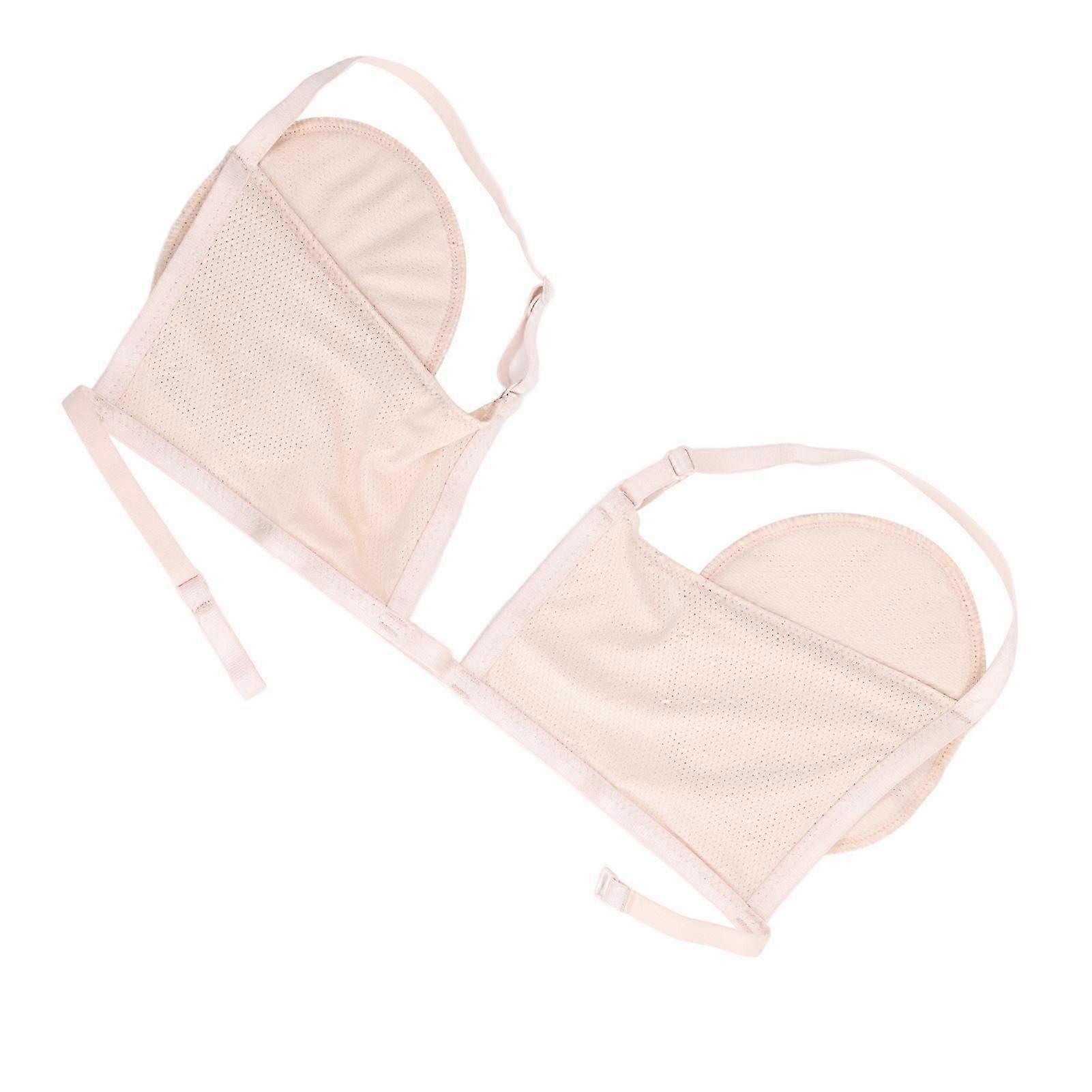 Reusable Underarm Sweat Pads Comfortable Adjustable Absorbent Beige